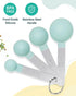 Measuring Cups and Spoons Set of 8 Pieces, nesting measuring cups for Measuring Dry or Liquid Ingredients, Stainless Steel Handle, Kitchen Gadgets...