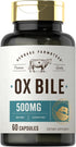 Carlyle Ox Bile Supplement | 500mg | 60 Capsules | Digestive Enzyme | Non-GMO & Gluten Free | by Herbage Farmstead...