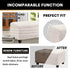 PrinceDeco Real Velvet Plush Ottoman Cover Soft Rectangle Folding Storage Covers Furniture Protector Removable Footstool Protect Footrest Covers E...