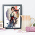 QAZWSX Attractive Young Woman Figures Diamond Painting Kits for Adults, 5D DIY Round Full Drill Cross Stitch Crystal Rhinestone Embroidery Paintin...