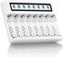 EBL AA AAA Battery Charger, Independent 8 Slots with Advanced Discharge Function, LCD Screen for 1.2V NiMH NiCD Rechargeable Batteries, Micro USB ...