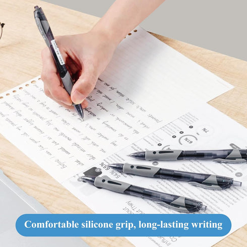 M&G Gel Pens Set, 0.5mm Black Ink Gel Pen Medium Point, 30 PCS Gel Ink Retractable Rollerball Pens, Gel Ink Pens with Smooth Ink Flow for Journali...