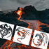 Dragon Stencil | Inspirational Fantasy Aztec Japanese Awesome Graffiti Dragon Stencils for Painting on Wood, Glass, Wall, Rock, Fabric, Walls, Gla...