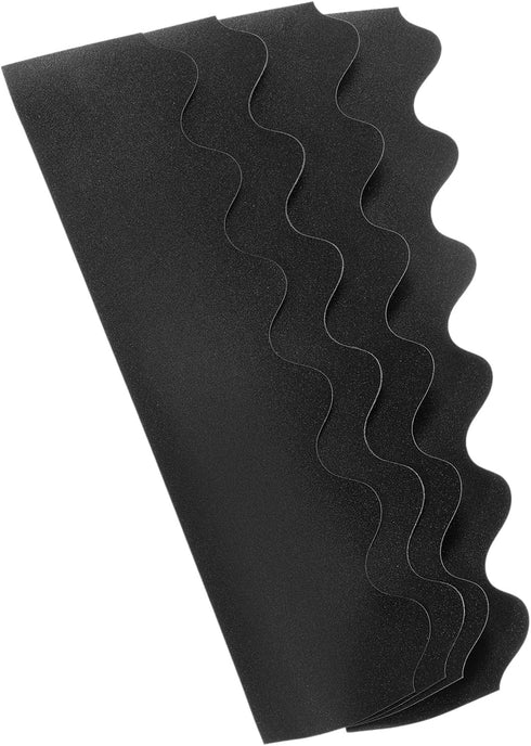 PATIKIL 3" x 13" Bulletin Board Border, 60 Pack Scalloped Trim Strips Wall Decor for Locker Classroom Cork Poster Black Board White Chalkboard, Sh...