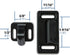 RV- Screen Door Latch Right Hand Handle Kit - Camper Motorhome Travel Trailer...