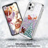 for iPhone 14 Pro Case iPhone 14 Pro Christmas Phone Case Glitter Sparkle Liquid Floating Case Shockproof Clear Soft TPU Bumper Case Xmas Santa Cl...