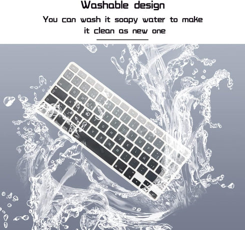 HRH Spanish Silicone Keyboard Cover Skin for MacBook Air 13,for MacBook Pro 13/15/17 (with or w/Out Retina Display, 2015 or Older Version),for iMa...