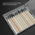 12Pcs Wood Carvin Tool Set, Rubber Stamp Carvin Knife, Steel Sculpture Knife for Soft Materials Wood Soap Clay...