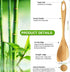 2 Pieces Wooden Spoons for Cooking 12 Inch Wood Corner Spoon Bamboo Spatula Wooden Cooking Utensils Scraper for Kitchen Non Stick Cookware Gifts...
