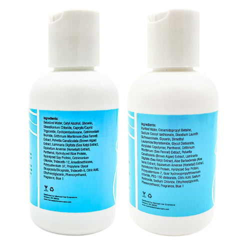 Mermaid Extension Hair Care Shampoo & Conditioner Starter Combo | Oil Free Gentle Moisturizing Salon Grade Hyrdrating Product Safe for Extensions ...