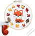 Louise Maelys Starter Embroidery Kits DIY Full Range Easy Needlepoint Cross Stitch Kits for Adults, Beginners with Stamped Animal Pattern,Fox......