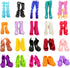 Barwa 10 Pairs Doll Shoes Accessories for Doll Fashion High Heels Sandals Boots Shoes Pack...