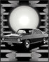 Posterizer 1 pcs-black and white collage with vintage car-Retro Art-Abstract & Modern Art-Gift for Art Lovers- UNFRAMED Wall Art...