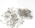 vrupin 100pcs Stainless Steel Curved Safety Pins for Quilting, Safety Pins Bulk Metal Silver Sewing Pins Clothing Clips Tool Decorative Safety pin...