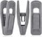 Grey Velvet Clips for Velvet Hangers - 20 PCS Gray Non Slip Velvet Hanger Clip, Pants Hanger Velvet Clips Fit for Slim Velvet Hangers, Clothes-pin...