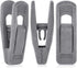 Grey Velvet Clips for Velvet Hangers - 20 PCS Gray Non Slip Velvet Hanger Clip, Pants Hanger Velvet Clips Fit for Slim Velvet Hangers, Clothes-pin...