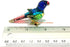 Handmade Mini Blown Glass 2" Parrot Blue Bird Fantasy Collectible Figurine, Dollhouse Gift Ideas, Cool Stuff Decor, Miniature Animals, Cute Tiny O...