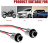 Pack of 2 Car Light Bulb Wire Wiring Harness Socket Connector, T10 T13 T15 Harness Pigtail Socket, for Turn Signal Lights Brake Lights Replacement...