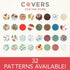 Covers For The Home Deluxe Elastic Edged Flannel Backed Vinyl Fitted Table Cover - Butterfly Pattern - Large Round Oblong Oval - Fits Tables up to...
