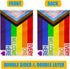 Pride Progress Garden Flag, Everyone is Welcome Here Small Yard LGBTQ Rainbow Garden Flag for Pride Month Outside Outdoor Hanging Decorations 12x1...
