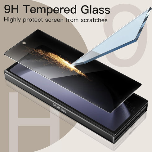 JETech Front Privacy Screen Protector for Samsung Galaxy Z Fold 6, Anti-Spy Tempered Glass Film with Easy Installation Tool, Case-Friendly, 2-Pack...