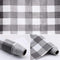 Self Adhesive Vinyl Faux Gingham Plaid Cloth Look Shelf Drawer Liner Paper for Dresser Cabinets Furniture Pantry Bookshelves Closet Shelving Table...