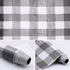 Self Adhesive Vinyl Faux Gingham Plaid Cloth Look Shelf Drawer Liner Paper for Dresser Cabinets Furniture Pantry Bookshelves Closet Shelving Table...
