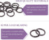 Swpeet 60Pcs Heavy Duty 3/4 Inch - 20mm Gun-Black Multi-Purpose Metal O Ring Metal Rings for Hardware Bags Ring Hand DIY Accessories Keychains Bel...
