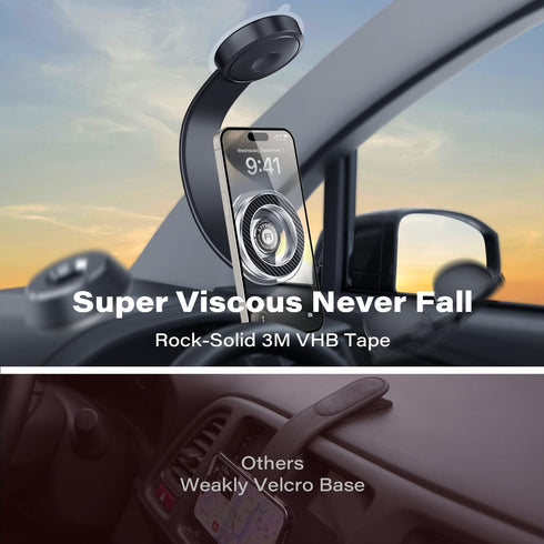 APPS2Car for Magsafe Car Mount Rotatable Dashboard Magnetic Phone Holder for Car Strong Magnets Car Phone Holder Mount Compatible with iPhone 15 1...
