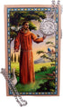 St. Francis of Asssisi Pewter Medal Pendant with Prayer Card 3/4"...