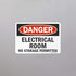 SmartSign - U9-1313-ND_7x10 "Danger - Electrical Room, No Storage Permitted" Label | 7" x 10" Laminated Vinyl Black/Red on White...
