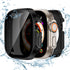 Tensea (2-in-1) for Waterproof Apple Watch Ultra 2/Ultra Screen Protector Case 49mm, iWatch Protective PC Face Cover Built-in Privacy Tempered Gla...
