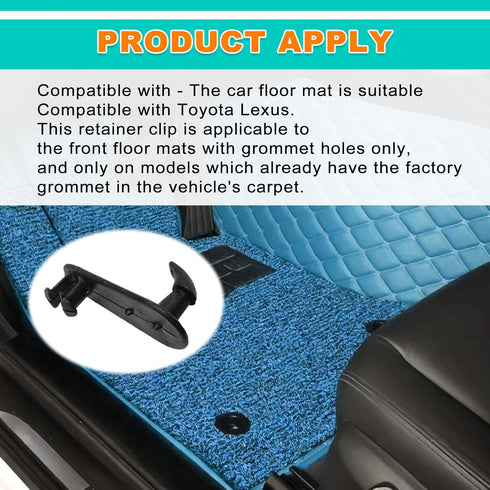 Car Floor Mat Carpet Clips Compatible with Toyota Lexus Fixing Clamps Hooks Cargo Fastener - 4PCS...