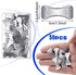 50 Pieces Bandage Clips Only Bandage Wrap Clips Bandage Metal Clips Aluminum Bandage Pins with Plastic Storage Box Replaceable Wrap Fastener Clip ...