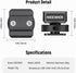 NEEWER Cold Shoe Mount Adapter Compatible with DJI Hollyland Rode Wireless Lavalier Microphone Receiver, Anti Drop Mic Accessories with Retractabl...