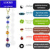 Evil Eye Car Accessories,Cute Car Charms for Rear View Mirror,Lucky Car Hanging Ornament,Yin Yang 8 Ball Mushroom Four-Leaf Ladybug Decor for Car,...