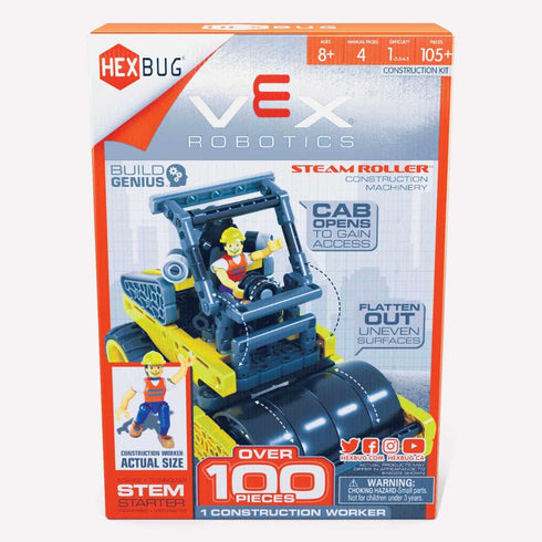HEXBUG VEX Robotics Steam Roller, Buildable Construction Toy, Gift for Boys and Girls Ages 8 and Up...