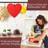 Heart Shaped Cake Pans 10 Inch 2pcs,Nonstick Silicone Heart Cake Mold,Reusable Baking Tins Brownie Pans,Heart Cake Pan Set for Valentine's Day(Red...