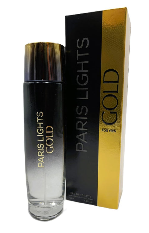 Men's Cologne 3.4 Fl. Oz. Eau de Toilette Spray (Paris Lights Gold)...