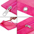 Zippered Binder Fabric Pencil Pouch 3 Rings with Clear Window for School Classroom Organizers 8 pack (multicolor)...