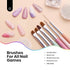 Beetles Nail Art Brushes Set Gel Polish Nail Art Design Pen Painting Tools Fingernail Brush Nail Cleaning Brush Nail Art Liner Brush and Nail Dott...