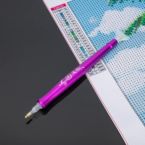Sonsage Diamond Art Painting Pen for Adult,Flower Printing Pen 5D DIY Diamond Art Accessories Kits,Multi Replacement Drill Pen,Gem Jewel Wax Picke...