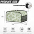 Crock Pot Cover Dust Protection Slow Cooker Cover for Kitchen Countertop, Green Leaf Appliance Cover with Top Handle and Accessories Pocket...