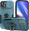 Case for 15 Plus Phone Case with Camera Cover and Kickstand Heavy Duty Protection 15 Plus Phone Case Cover for iPhone 15 Plus -Blue...