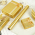 Gold Wrapping Paper Roll, Solid Color Metallic Wrapping Paper, Matte Wrapping Paper Roll, Gold Gift Wrapping Paper for Birthday Wedding Christmas ...