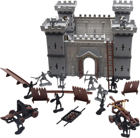 Medieval Castle Toys,Knight Game Soldier Model Building Accessories, DIY Assembled Castle Model Set,Playset Gifts...