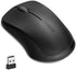 Rapoo 1680 Silent Wireless Mouse, 2.4GHz Cordless Mouse with USB Receiver, 1K DPI, 3 Buttons Computer Mouse with 12M Battery Life, Ambidextrous Co...