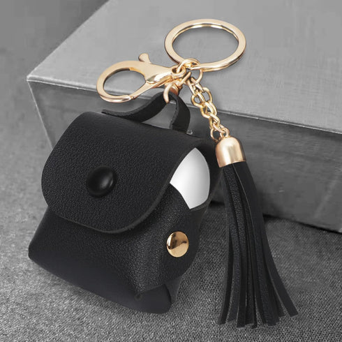 Simpolor Designed for Airpods Case (1st and 2nd Generation), Premium PU Leather AirPods Case Cover with Tassels and Metal Buckles, Compatible with...