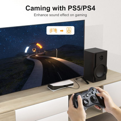 USB Audio Adapter with 3.5mm Jack, CableCreation USB External Stereo Sound Card with 3.5mm Earphone and Microphone for PS4, PS5, Windows, Mac, Lin...