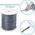 100 Yards/roll 2mm Korean Waxed Polyester Cord Slate Grey Beading String Braided Bracelet Cord with Spool for Jewelry Making Macrame Supplies...